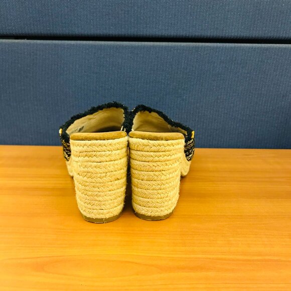 TOMS Womens Espadrille Wedge Sandals With Textile and Tassles Size 8.5 - Picture 5 of 6